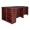 Regency Standing Desk StandUp DeskStorage CabLatFile, Bookcase, 46" D X 42" H, 85" W X Melamine Laminate LS2SDSCLF8546MH - alternate 1